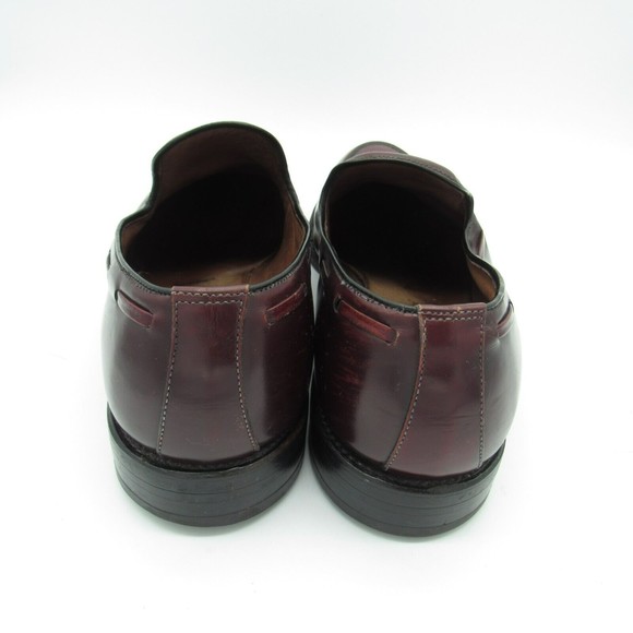 Allen Edmonds Mens Size 9 C Saratoga Loafers Burgundy Patent Leather Dress Shoes main image 8